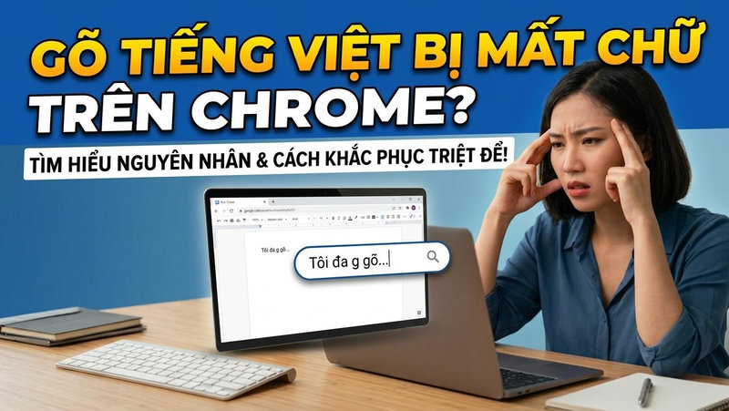 Cách khắc phục triệt để lỗi gõ tiếng Việt bị mất chữ trong Chrome