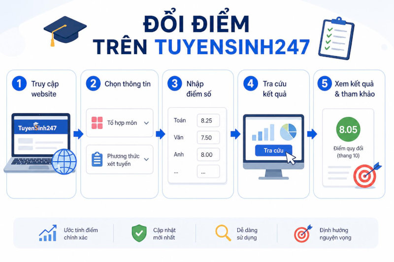 Cách tra cứu trên Tuyensinh247