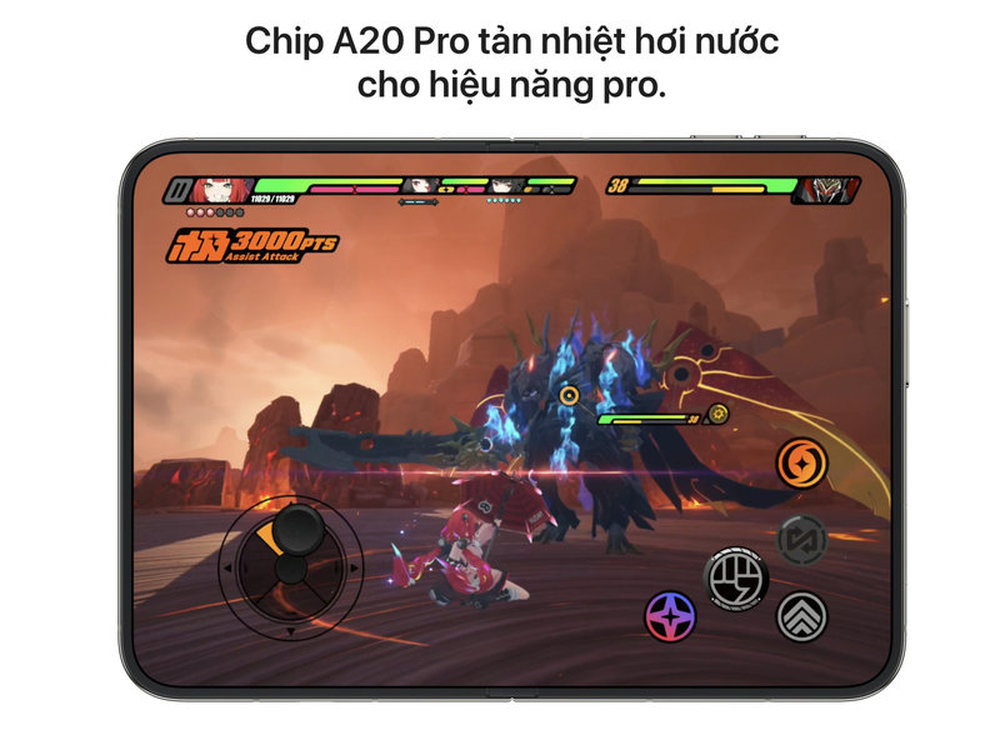 Chip A20 Pro mang lại hiệu năng mạnh mẽ cho iPhone Duo