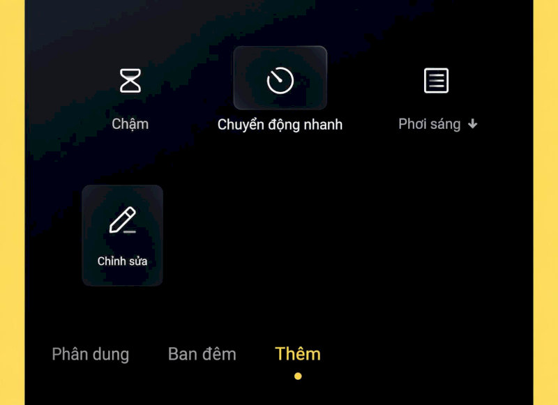 Chọn chế độ quay Time-lapse