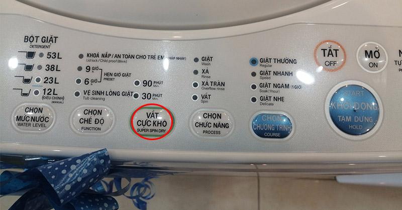 Chọn nút "Vắt cực khô"