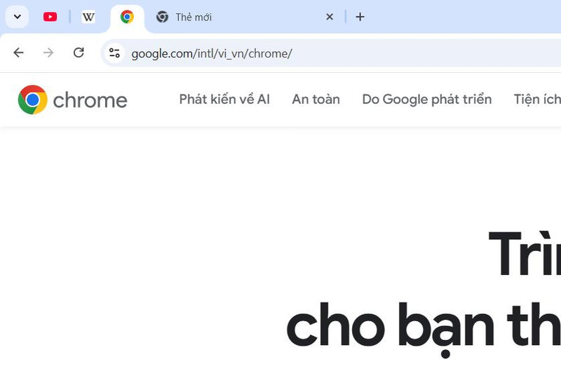 Chọn vào biểu tượng nhỏ của tab đó