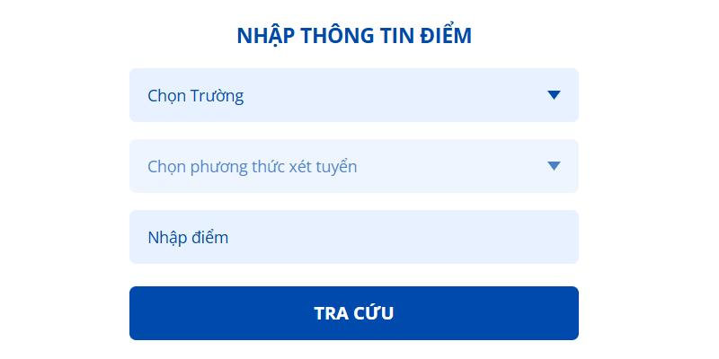 Công cụ quy đổi điểm trực tuyến trên HOCMAI