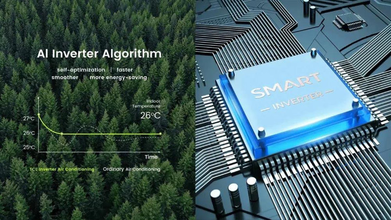 Công nghệ AI Inverter giúp máy vận hành êm, tiết kiệm điện
