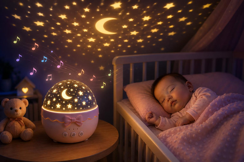 Đèn ngủ thông minh tạo không gian thư giãn lý tưởng giúp trẻ tự ngủ độc lập