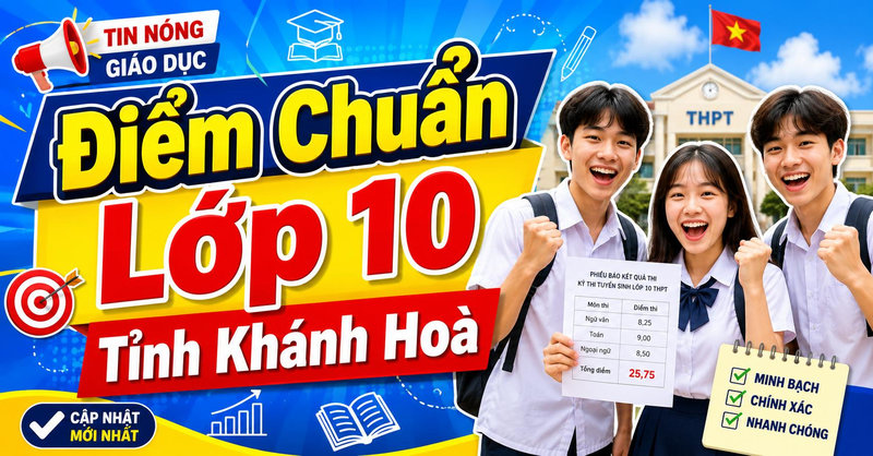 Điểm chuẩn lớp 10 tỉnh Khánh Hòa