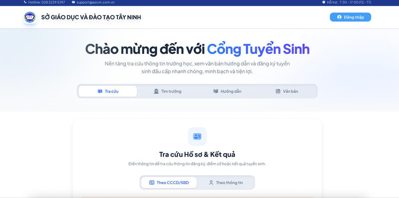 điểm chuẩn lớp 10 tỉnh Tây Ninh