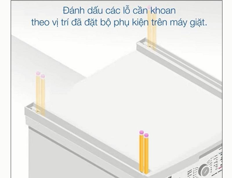 Điều chỉnh và đánh dấu các lỗ khoan