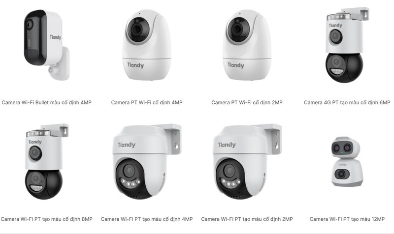 Dòng Camera Tiandy Tian mang đến các giải pháp kết nối không dây tiện lợi và hiện đại