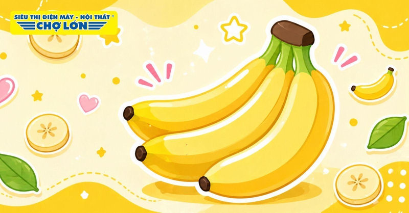 50+ Mẫu tranh tô màu quả chuối đơn giản và sáng tạo cho bé
