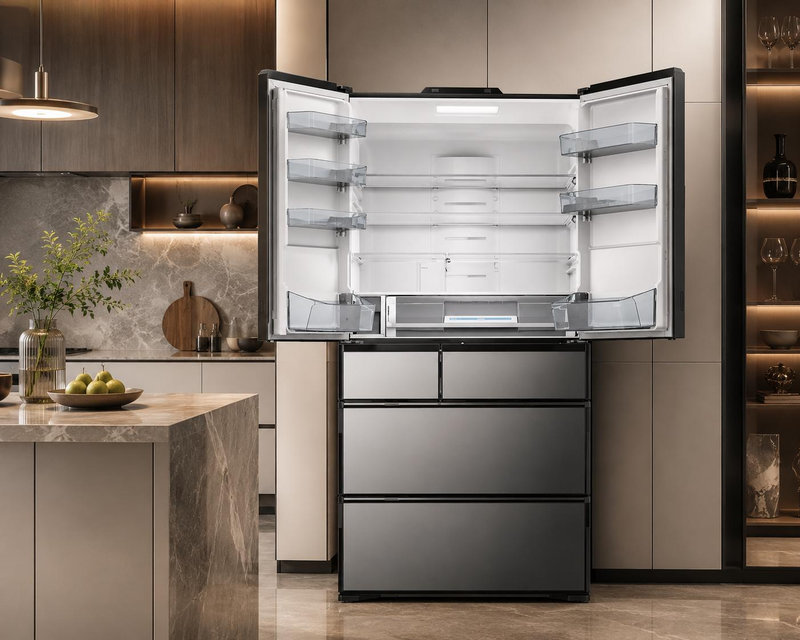 Hitachi R-ZX740KVX X dung tích 735 lít với cửa tự động