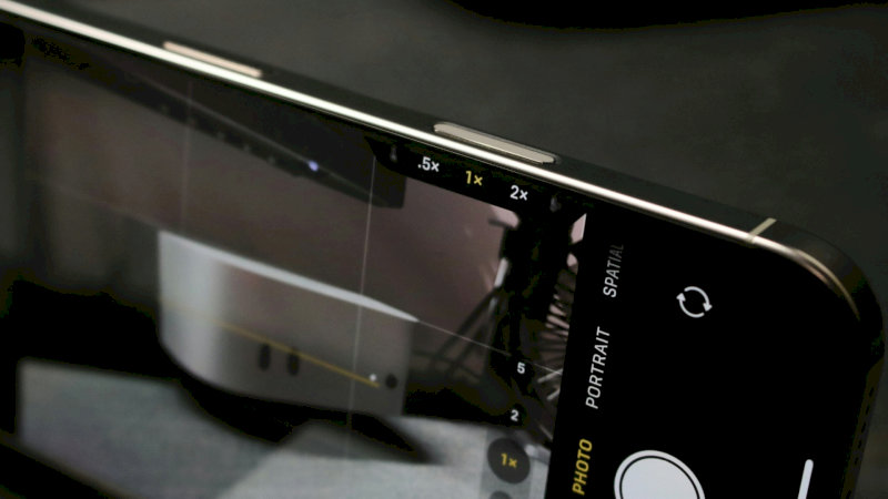 Dự kiến vị trí nút Camera Control mới với cơ chế cảm biến áp lực tinh gọn