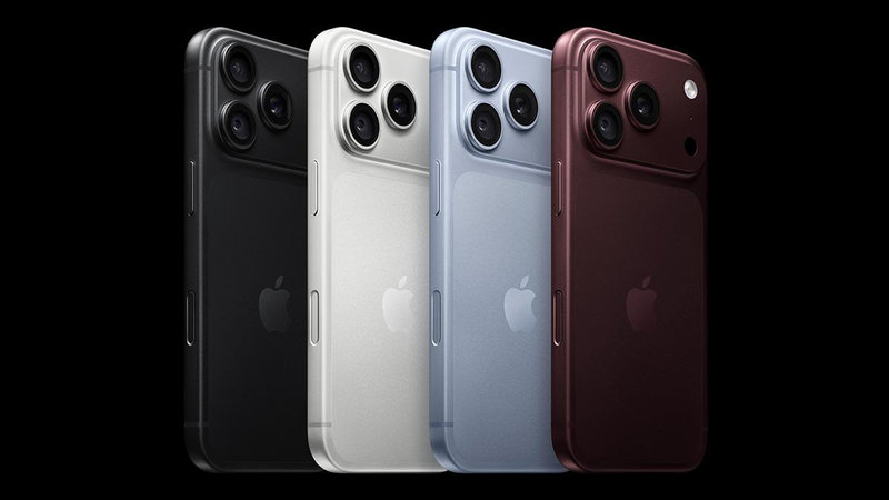 iPhone 18 Pro có bốn màu đỏ burgundy, băng thanh, bạc và đen