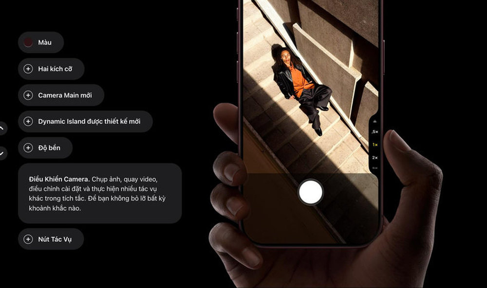 Nút Điều Khiển Camera tiện lợi trên iPhone 18 series