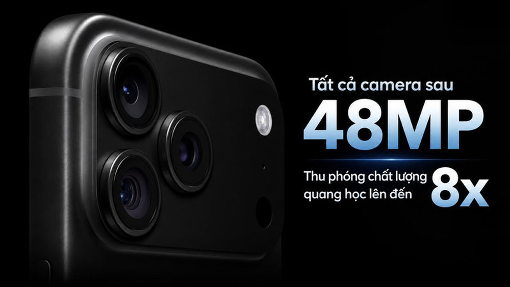 Toàn bộ camera sau 48MP với zoom quang học 8x trên iPhone 18 series