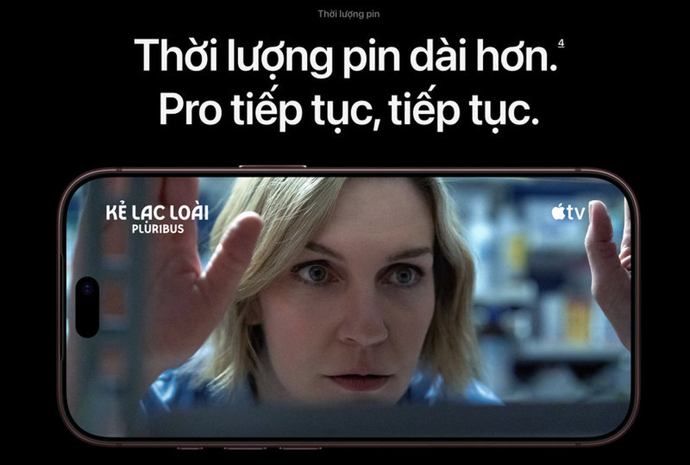 Thời lượng pin dài hơn giúp xem phim thoải mái trên iPhone 18 series