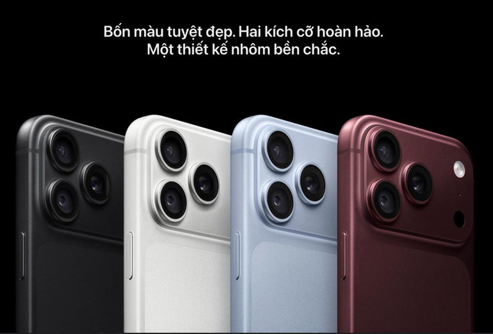 Bốn màu sắc và hai kích cỡ mới của iPhone 18 series