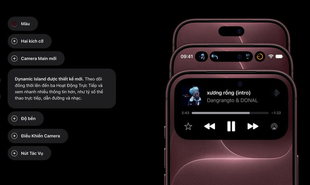 Dynamic Island được thiết kế mới trên iPhone 18 series