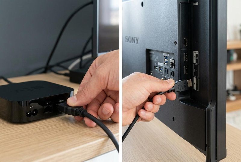 Kết nối Apple TV với tivi Sony qua cổng HDMI