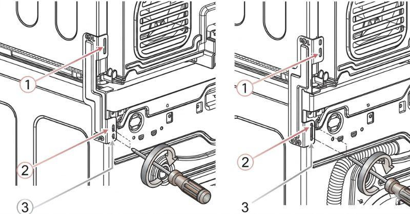 Lắp lại ốc vít đúng vị trí đã tháo ra trước đó