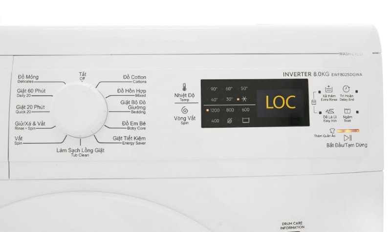 Cách khắc phục lỗi LOC máy giặt Electrolux hiệu quả tại nhà