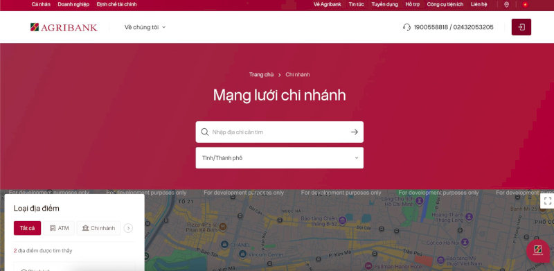 Lựa chọn đúng địa phương nơi bạn đang sinh sống hoặc nơi bạn cần tìm kiếm