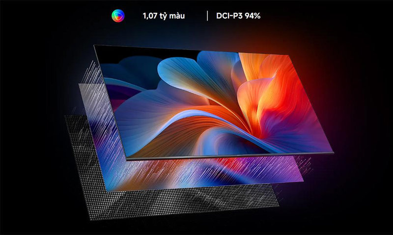 Màn hình tivi Xiaomi 65 inch tái hiện màu sắc sống động