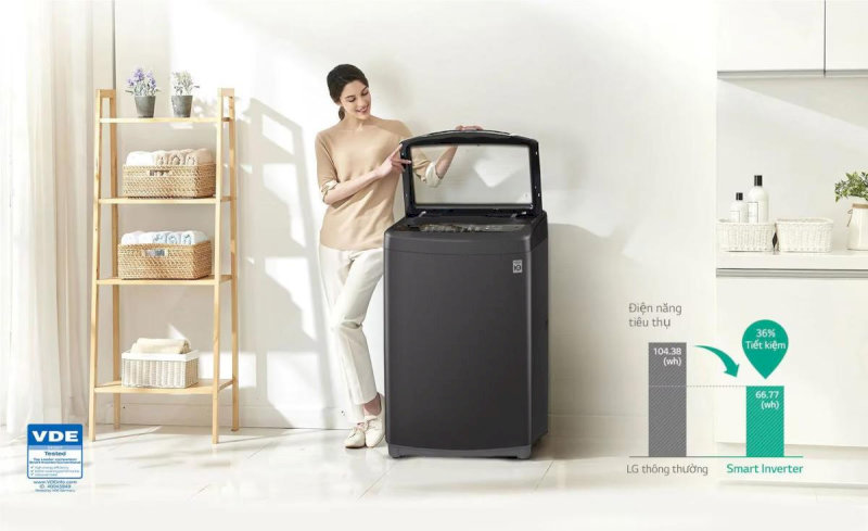 Máy giặt LG được nhiều người dùng tin tưởng lựa chọn