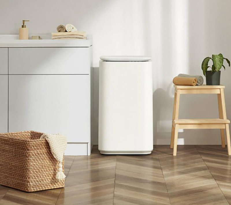 Máy giặt mini có thiết kế sang trọng và nhỏ gọn, có thể đặt bất cứ đâu trong căn nhà