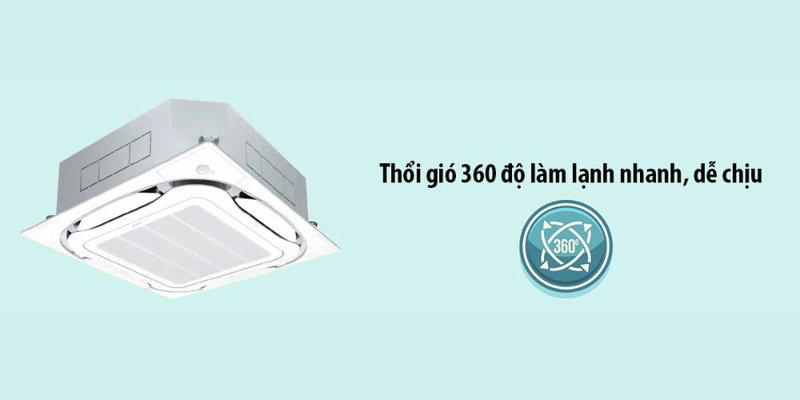 Máy lạnh âm trần Daikin thổi gió 360 độ làm lạnh nhanh, dễ chịu