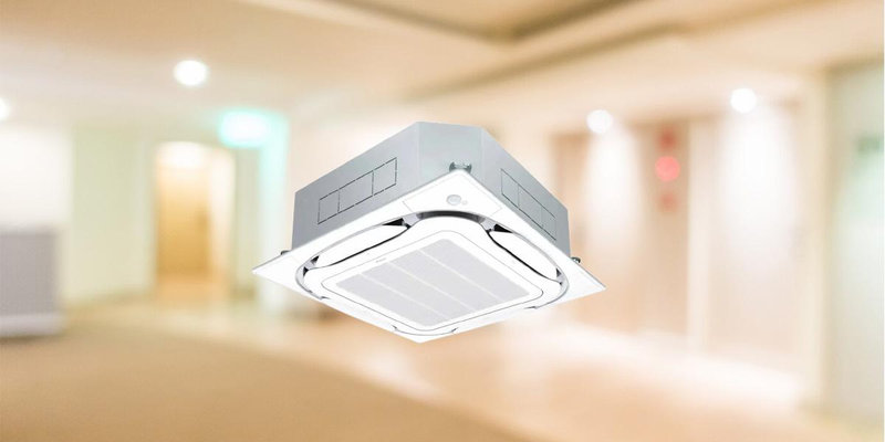 Máy lạnh âm trần Daikin phân phối luồng gió rộng, phù hợp với không gian thương mại và văn phòng