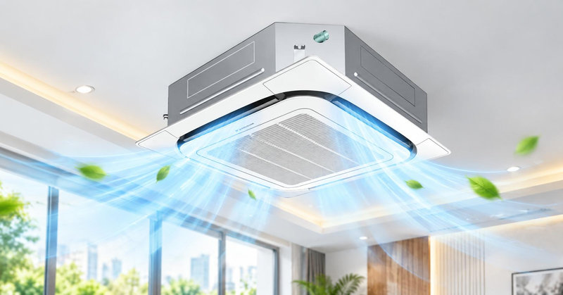 Daikin FCNQ48MV1/RNQ48MY1 đáp ứng nhu cầu làm lạnh không gian rộng với công suất 5 HP và thiết kế âm trần