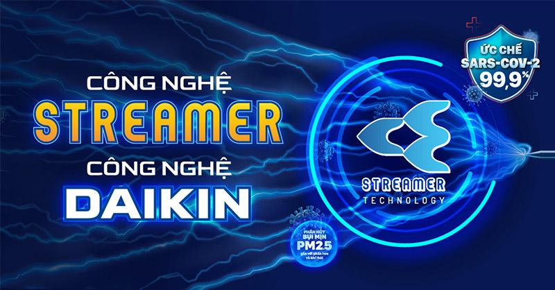 Streamer là công nghệ lọc khí riêng của điều hoà Daikin