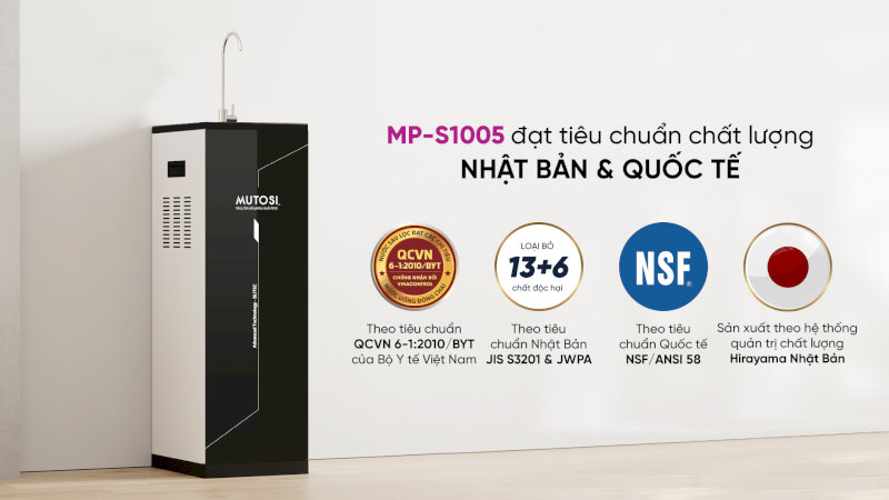  Máy lọc nước Mutosi có nguồn gốc xuất xứ tại Việt Nam