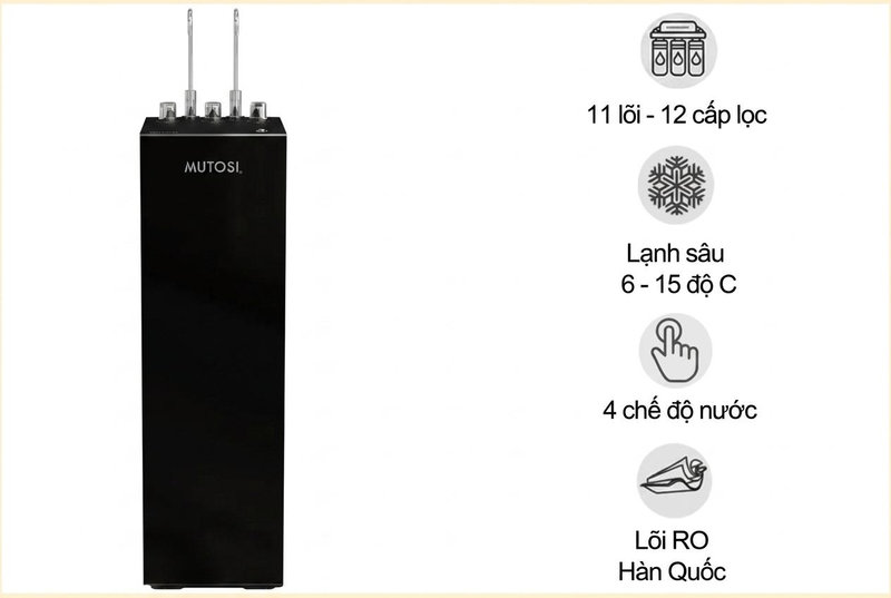 Máy lọc nước Mutosi MP-H112UV đáp ứng mọi nhu cầu cho gia đình đông người.