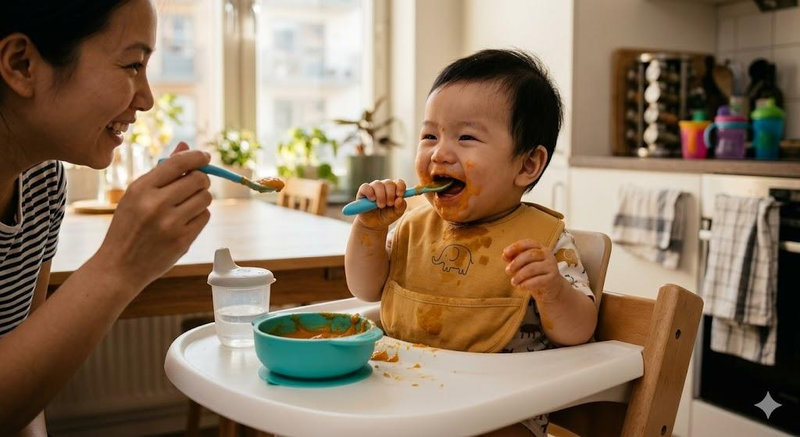 Máy xay sinh tố đa năng giúp việc chuẩn bị bữa ăn dặm giàu dinh dưỡng cho bé trở nên dễ dàng hơn.