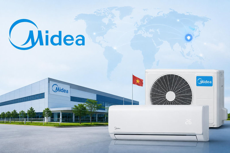 Midea sở hữu nhà máy sản xuất trực tiếp tại Việt Nam