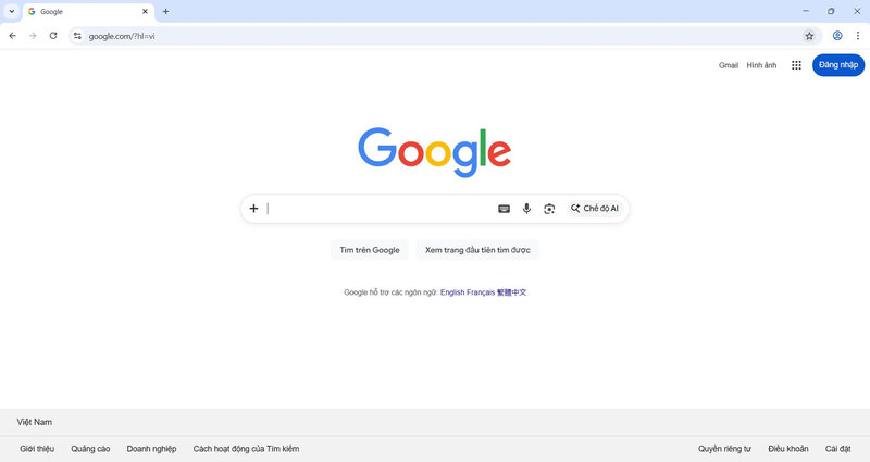 Mở một trang web cần ghim