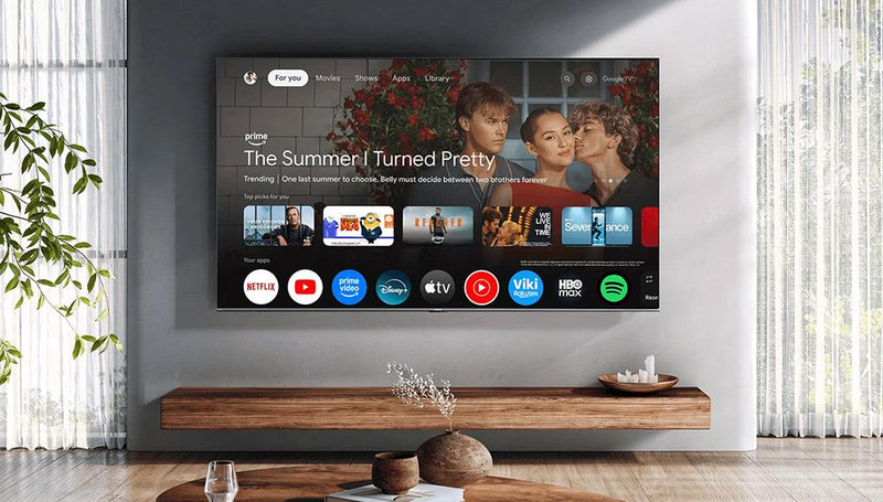 Nền tảng Google TV thông minh được tích hợp trên tivi Xiaomi 55 inch