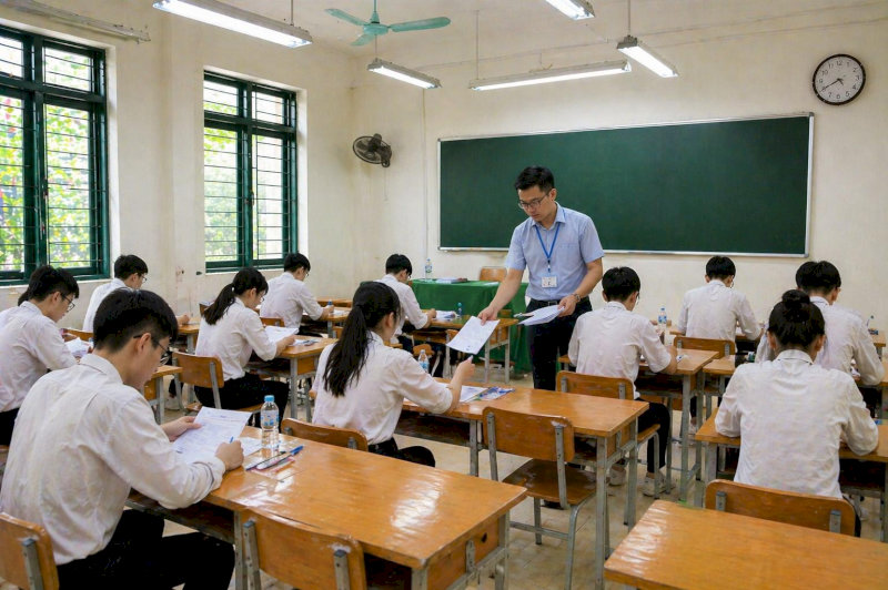 Ngày 10/6, thí sinh có mặt lúc 14h00 để làm thủ tục dự thi, đính chính thông tin và nghe phổ biến quy chế