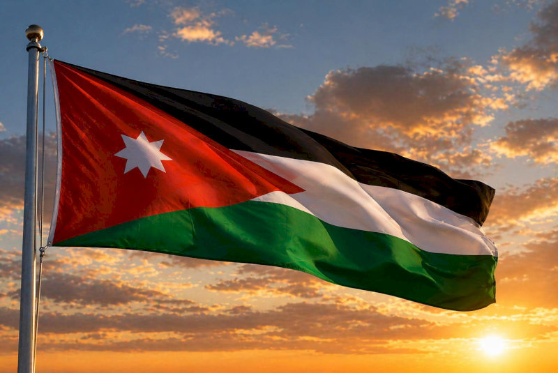 Ngôi sao bảy cánh linh thiêng trên quốc kỳ nước Jordan