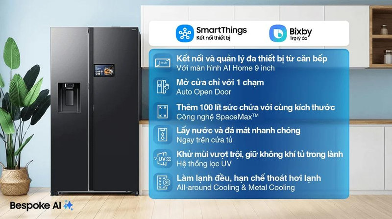 Những tính năng nổi bật có trên tủ lạnh Samsung 2 cánh (tuỳ dòng)