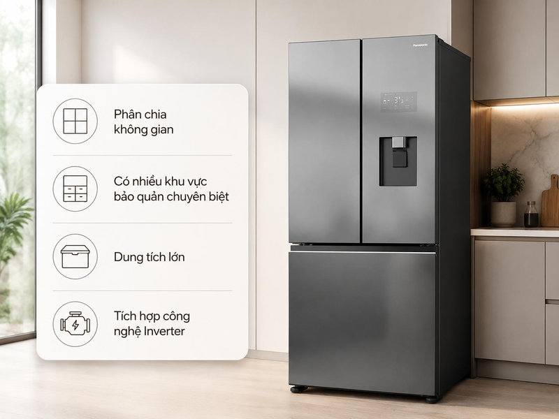 Những ưu điểm nổi bật có trên tủ lạnh 3 cánh
