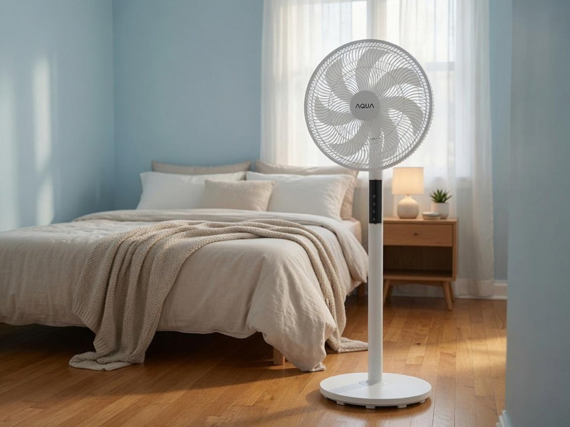 Quạt Aqua vận hành êm ái, có độ ồn thấp