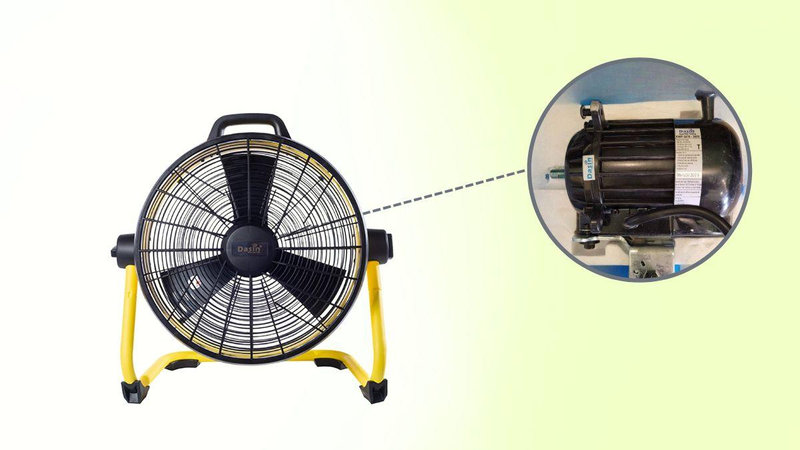 Quạt được trang bị động cơ hoạt động bền bỉ
