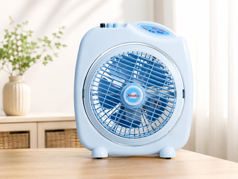 Quạt hộp gọn nhẹ và thuận tiện bố trí trong nhà