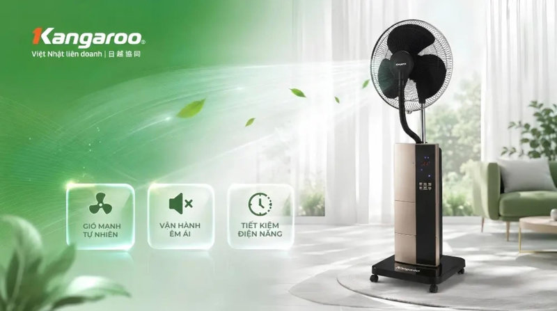 Quạt Kangaroo là sản phẩm của thương hiệu Việt