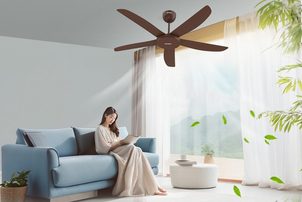 Quạt trần Sunhouse có chế độ đảo gió 4 mùa thông minh