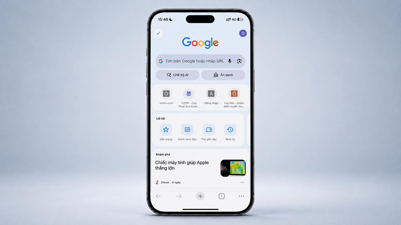 Quay lại giao diện duyệt web thông thường