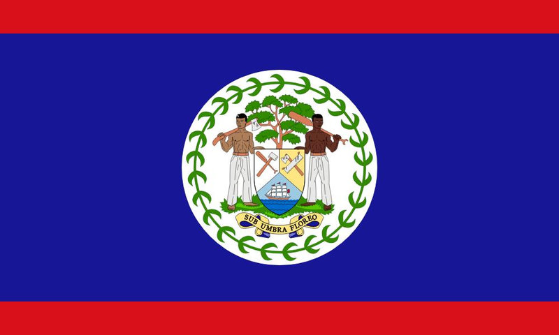 Quốc kỳ Belize độc đáo khi khắc họa hình ảnh con người ở trung tâm